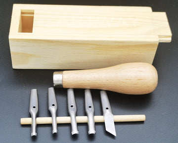High Quality Lino Cutting Set in Wooden Box