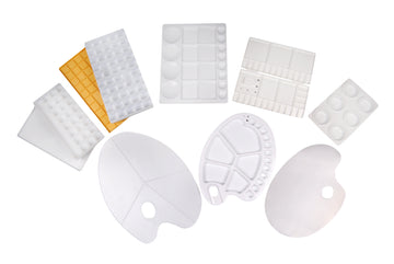 Large Flat Plastic Kidney Palette - 0