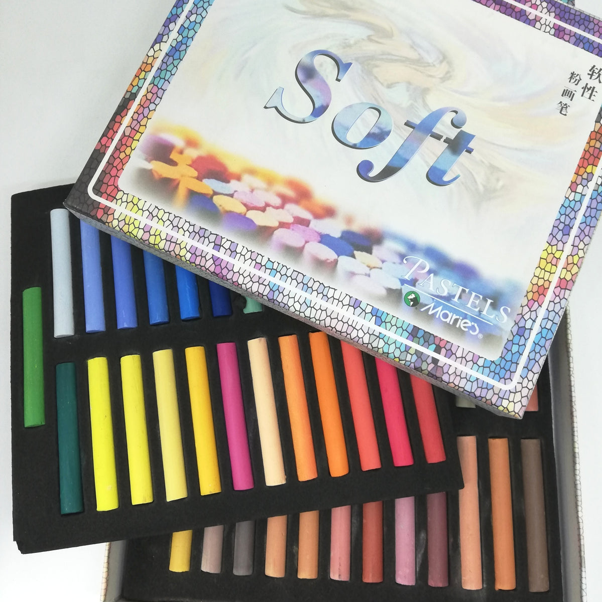 Maries Soft Chalk Pastels 24's Mixed Colours EVE Art Supplies