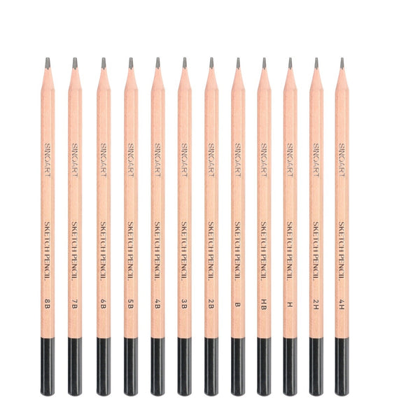 Artist Sketch Pencil Set of 12 in Metal Tin
