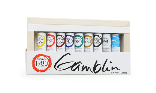 Gamblin 1980 Oil Colour Introductory Set - 9x37ml Tubes