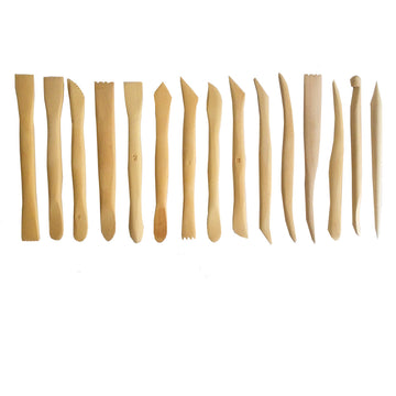 Wooden Modelling Tool Set - 15pcs
