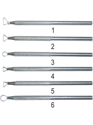 Aluminium 5'' Sculpture Tools - 6pcs