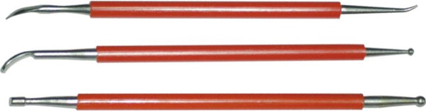 Red Handle Aluminium Tool Set - 3pcs