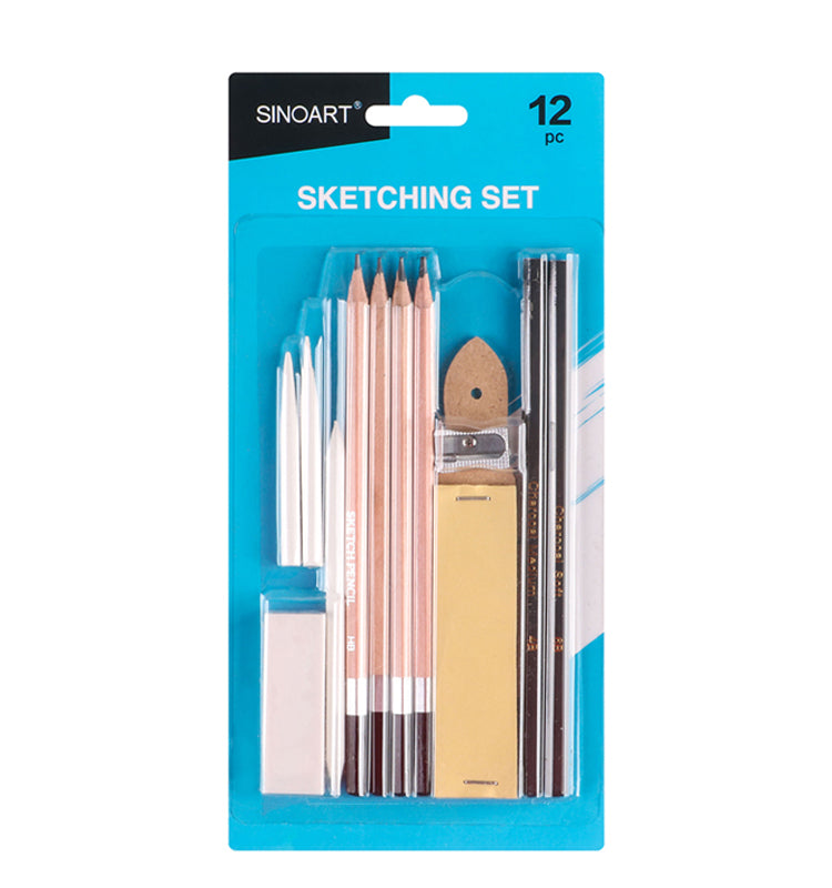 Basic Drawing Set Beginner Drawing Set 12pcs | EVE Art Supplies