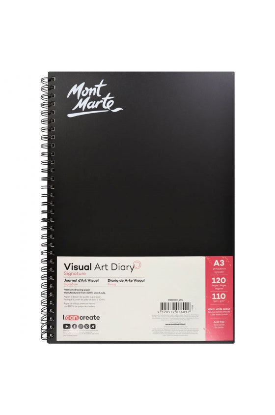 Monte Marte A3 Visual Art Diary - 120 pages