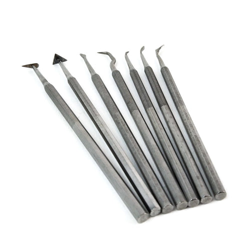 Stainless Steel Pottery Tool Set - 7pcs - 0