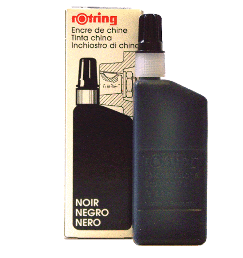 Rotring Isograph Drawing Indian Ink 23ml - Black